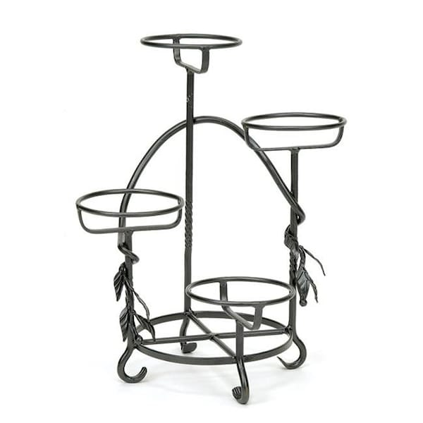 Achla Designs Achla FC-05 15"W x 18" H Cascading Plant Stand in Graphite Powder Coated FC-05 - main